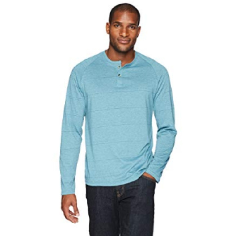 NWT Men's Heather Raglan-Sleeve Jersey T-Shirt